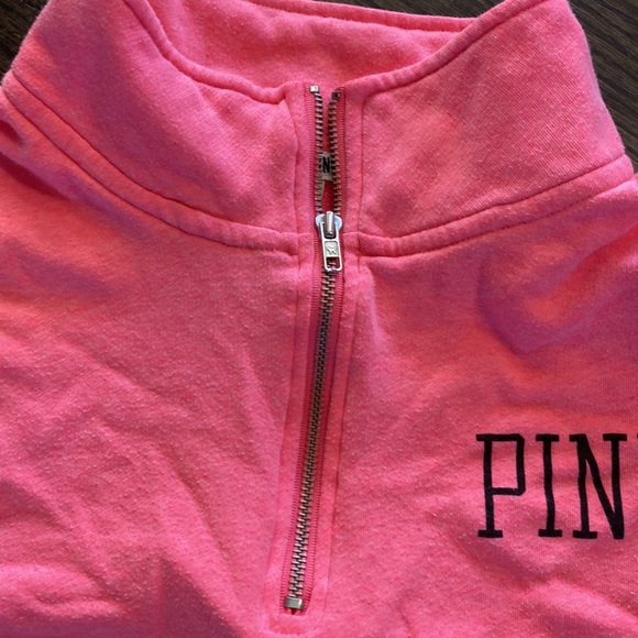 Victorias Secret Pink 1/4 Zip Medium M EUC - Picture 4 of 7